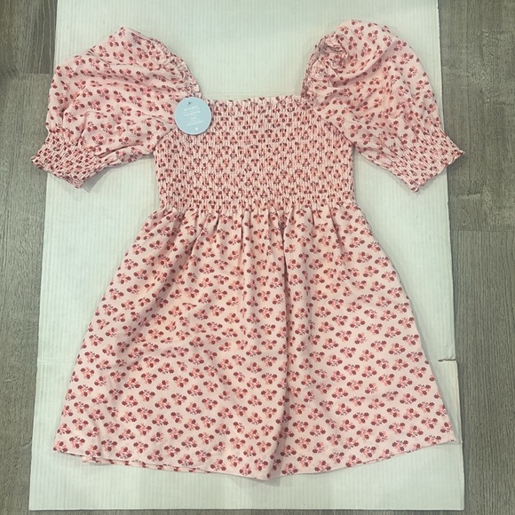 NWT HILL HOUSE The Athena Nap Dress Pink Spaced Floral Poly Crepe Size S - Picture 5 of 10